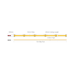 Domus PLEX-ULTRA 10W P/M COB Strip 24V CRI90 IP54 560LED/M 1m