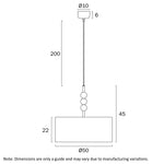Poetix 50Cm Pendant Light Large