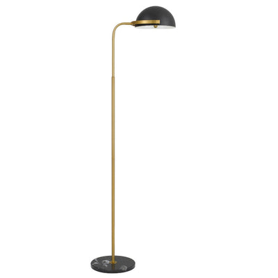 Pollard Floor Lamp in Black/Antique Gold