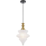 Privas 28Cm Pendant Light Small — Antique Gold| Frost