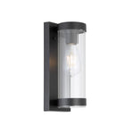 Provo Exterior Wall Light — Black| Clear
