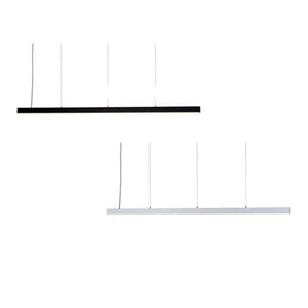 Proline Linear Pendant Light 2400mm Triac Dimmable in Black or White Havit Commercial - HCP-692962,HCP-693962 