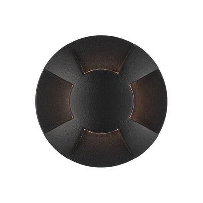 Raker 24V 3W 4 Way Exterior LED Inground Light — Black
