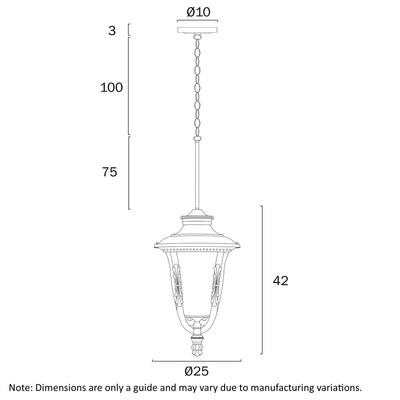 Ramiro 25Cm Pendant Light Large