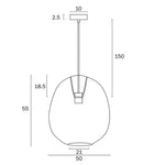 Rana 50 Pendant Light 1Lt