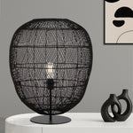 Rana Table Lamp ø500mm in Natural Rattan — lifestyle