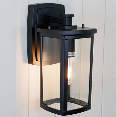 Reese Rectangular Outdoor Wall Light — lifestyle