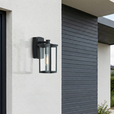 Reese Rectangular Outdoor Wall Light — lifestyle