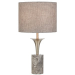 Renara Table Lamp — Grey| Nickel