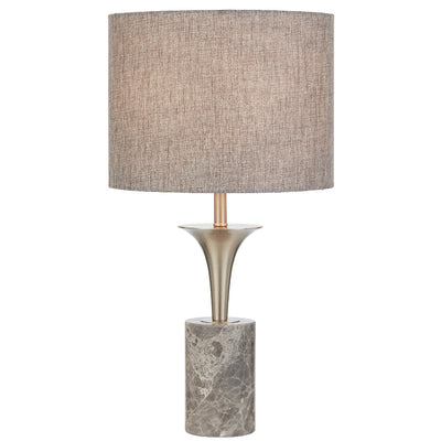 Renara Table Lamp — Grey| Nickel
