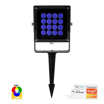RGBW WIFI + RF Spot Light 30w Black Havit Commercial - HCP-242302
