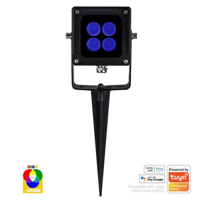 RGBW WIFI + RF Spot Light 6w Black Havit Commercial HCP-242062
