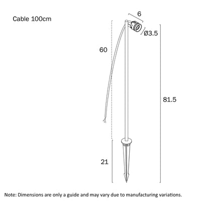 Rilto 24V Exterior LED Post Spike Light