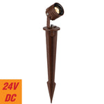 Rilto 24V Exterior LED Spike Spot Light — Corten