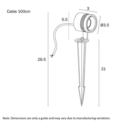 Rilto 24V Exterior LED Spike Spot Light