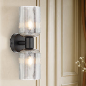 Riven Twin Wall Light — lifestyle