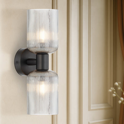 Riven Twin Wall Light — lifestyle