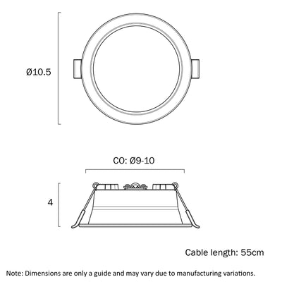 RONDO DOWNLIGHT 3CCT DIM