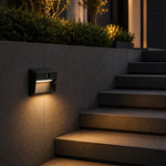 Roth Exterior Solar Wall Light Large — lifestyle