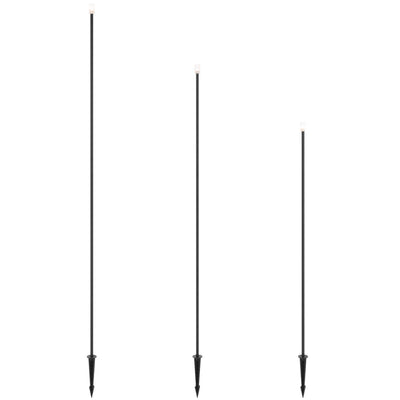 Rush 24V Exterior LED Post Spike Light Set Of 3