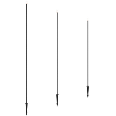 Rush 24V Exterior LED Post Spike Light Set Of 3