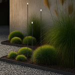 Rush 24V Exterior LED Post Spike Light Set Of 3 — lifestyle