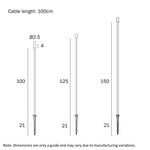 Rush 24V Exterior LED Post Spike Light Set Of 3