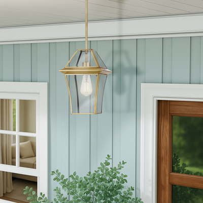 Rye Outdoor Glass Pendant Light 1Lt/3Lt — lifestyle