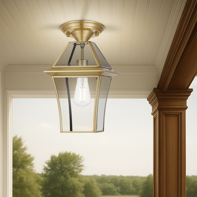Rye Outdoor Glass Pendant Light 1Lt/3Lt — lifestyle