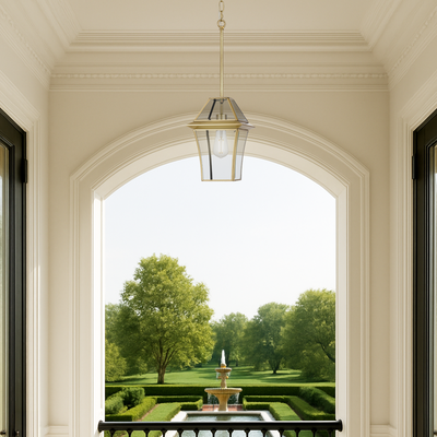 Rye Outdoor Glass Pendant Light 1Lt/3Lt — lifestyle