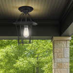 Rye Outdoor Glass Pendant Light 1Lt/3Lt — lifestyle