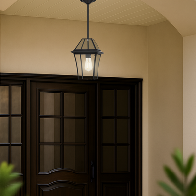 Rye Outdoor Glass Pendant Light 1Lt/3Lt — lifestyle