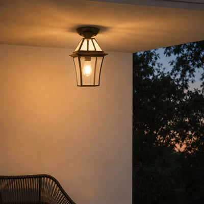 Rye Outdoor Glass Pendant Light 1Lt/3Lt — lifestyle