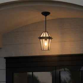 Rye Outdoor Glass Pendant Light 1Lt/3Lt — lifestyle