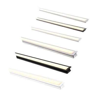 Recessed Square Aluminium Profile Shallow or Deep IP20 in Silver/Black/White Havit Commercial