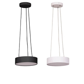 Round Pendant Light 20w Dimmable in Black or White Havit Commercial - HCP-89X2004-PDT