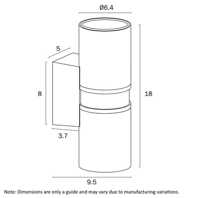 Sarnel Up-Down Exterior Wall Light