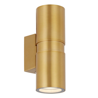 Sarnel Up-Down Exterior Wall Light — Brass