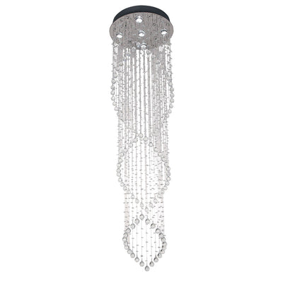 Savina Pendant Light 5Lt w/ Clear Glass (1800mm)
