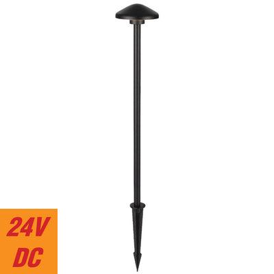 Scape 24V Exterior LED Post Spike Light — Black