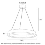 Serda 93Cm Pendant Light