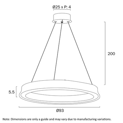 Serda 93Cm Pendant Light