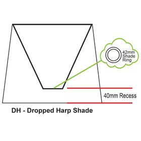 Oriel 38cm Off-White Shantung Shade