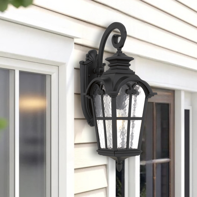 Shelton Outdoor Wall Light in Black or White — lifestyle