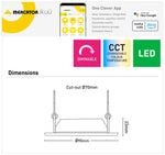Walter 7W 70mm Ikuü Smart Zigbee CCT LED Downlight