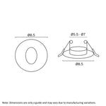 Snap LED Stair/Step Light Round