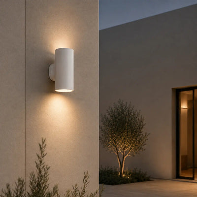 Stina Up-Down Exterior LED Wall Light — lifestyle