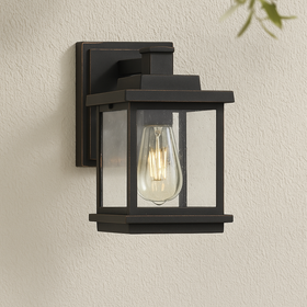 Strand Exterior Wall Light 1Lt in Black — lifestyle
