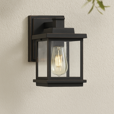 Strand Exterior Wall Light 1Lt in Black — lifestyle