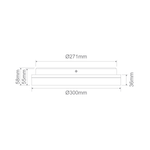 Domus SUNSET-Rd-300 25W LED Sensor Oyster / TRIO